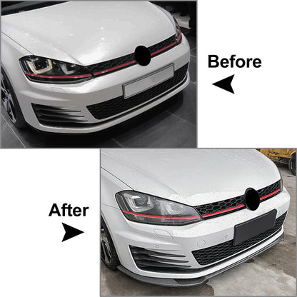 Front Bumper Splitter Spoiler Lip for Volkswagen Golf MK7 R R-Line (2014-2020)