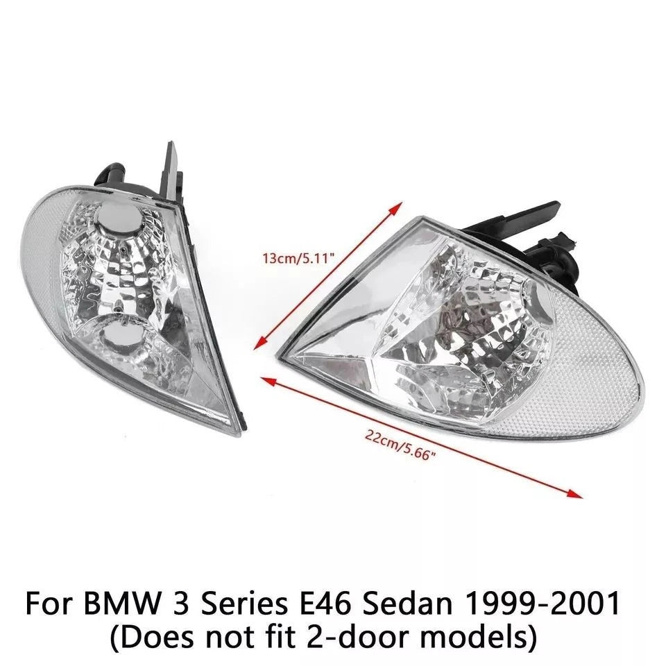 Pair / Side Marker Signal Lamp Parking Light for BMW 3-Series E46 (1999–2001)
