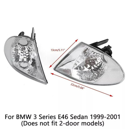 Pair / Side Marker Signal Lamp Parking Light for BMW 3-Series E46 (1999–2001)