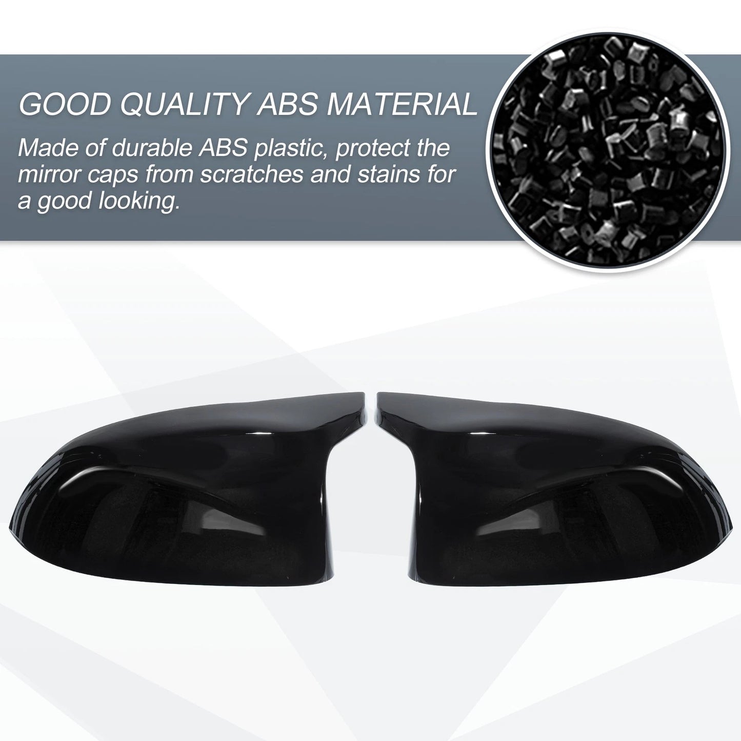 Door Mirror Cover Caps Gloss Black for BMW X5 F15 X6 F16 X3 F25 LCI X4 F26