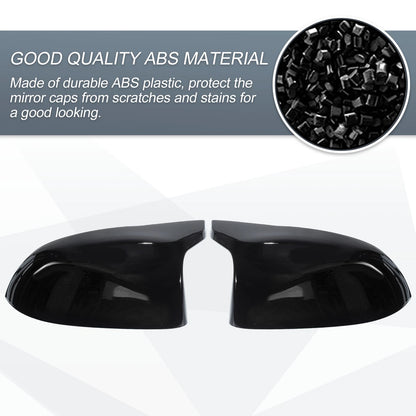 Door Mirror Cover Caps Gloss Black for BMW X5 F15 X6 F16 X3 F25 LCI X4 F26