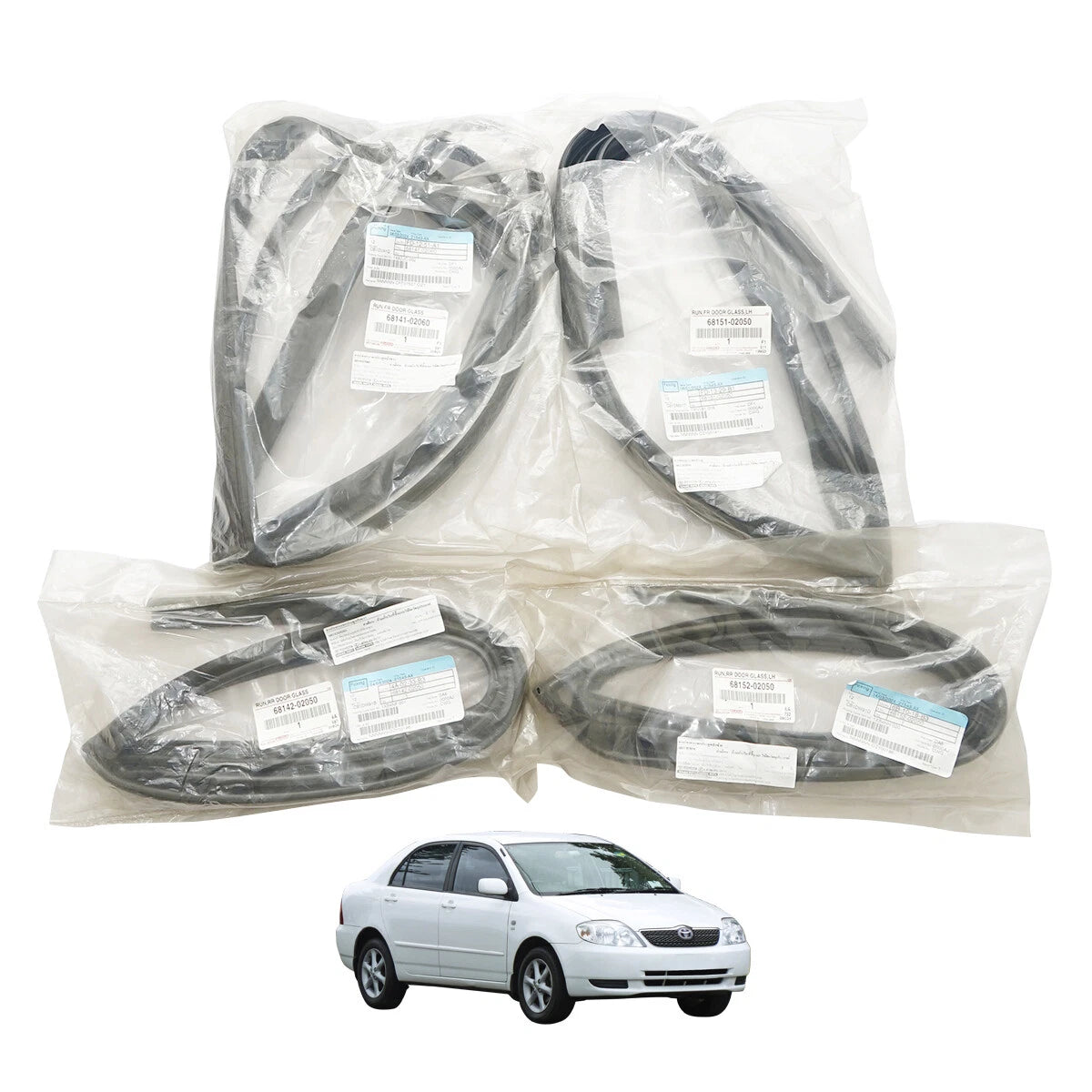 Door Glass Run Channel for Toyota Corolla Altis 2000-2008