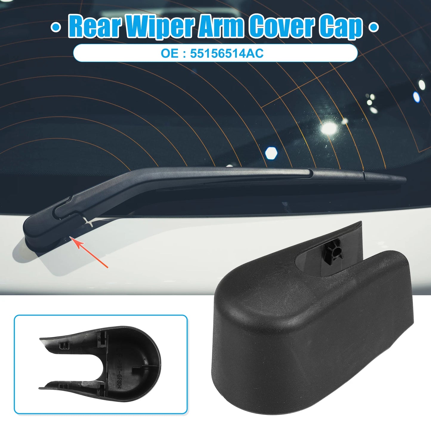 Rear Windshield Wiper Arm Nut Cover for Volvo XC90 (2003-2023)