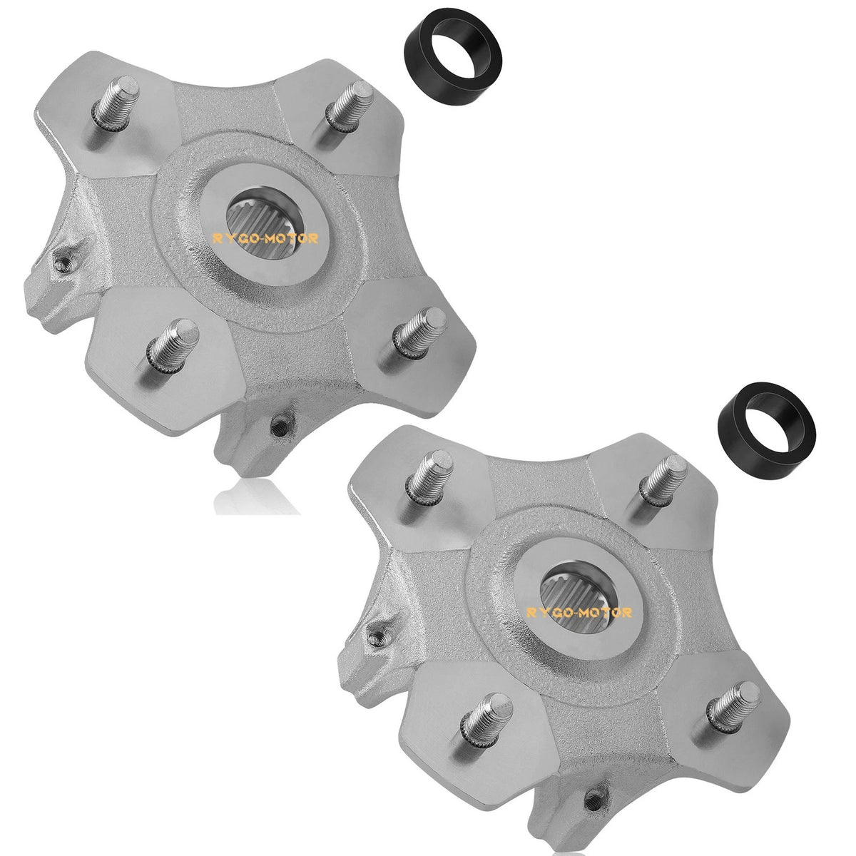 Wheel Hub 2x Front Left/Right Wheel Hub for Arctic Cat 500 4x4 FIS (2002–2004)