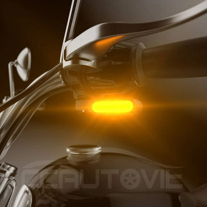 4 x 6 LED Mini Motorcycle Front Turn Signal Lights for Harley