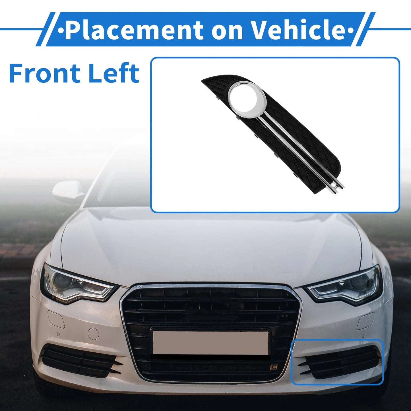 1 Pc Fog Light Grill for Buick Regal (2009–2009)
