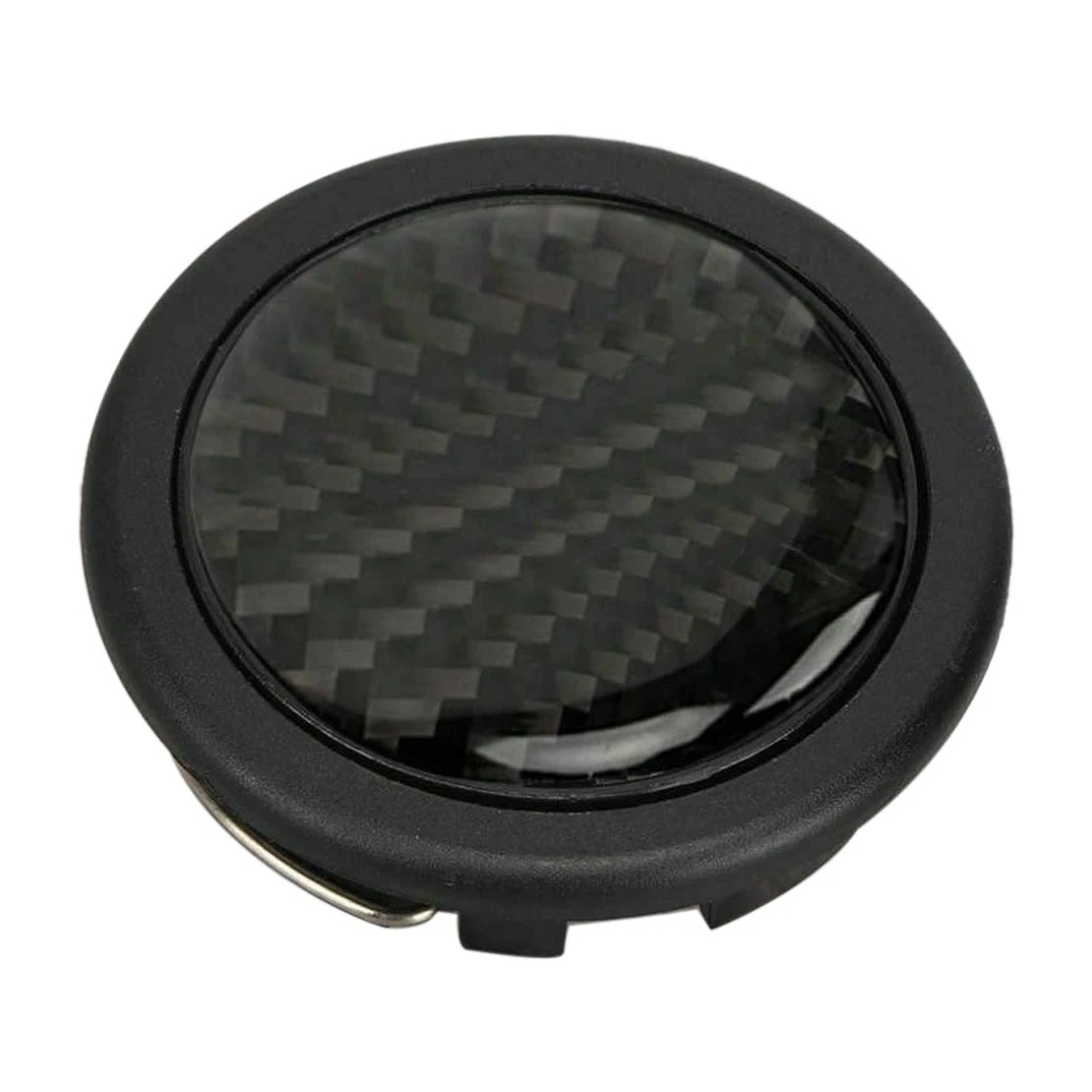 Carbon Fiber Look Steering Wheel Center Cap for Universal Interior Horn Button