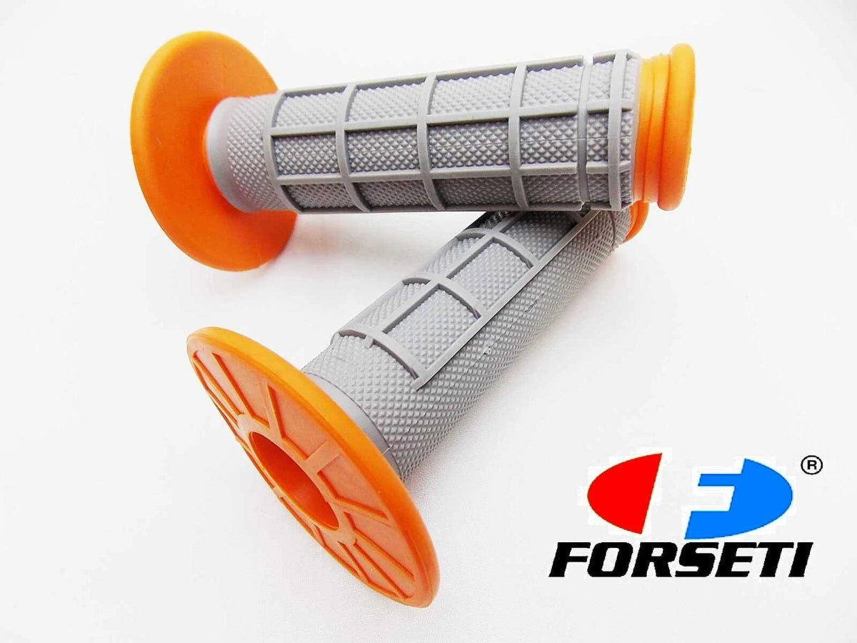 Orange Grey Forseti Hand Grip Set for Honda MX Enduro Trail