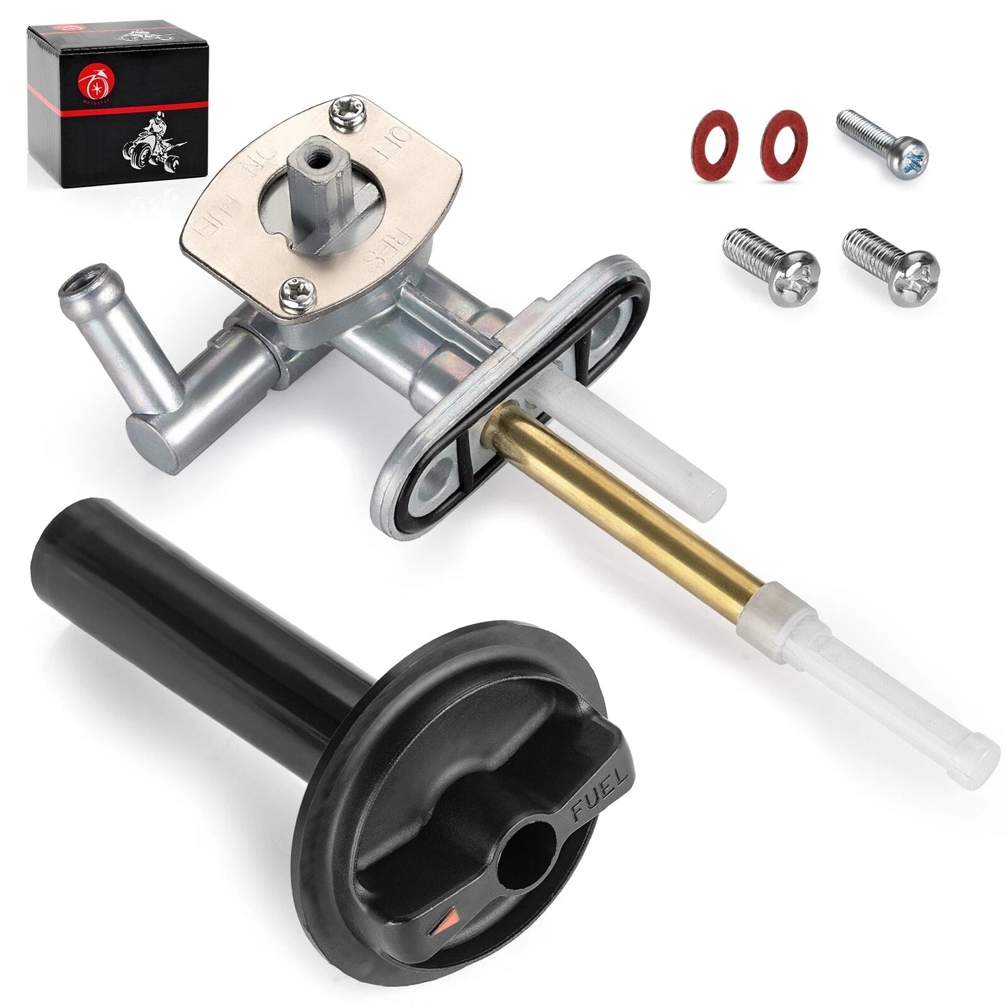 Fuel Valve Peckcock & Lever for Kawasaki Prairie 400 KVF400 (1997–1998)