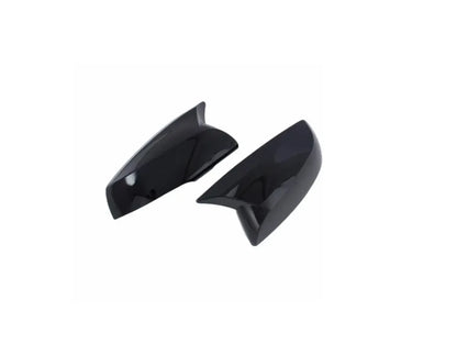 Glossy Black Ox Horn Rearview Mirror Lid Cover Trim for Toyota RAV4 (2019-2023)