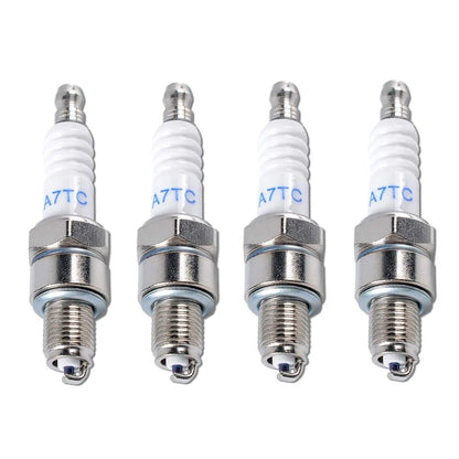 4 Pack Spark Plug for YAMAHA TTR50/TTR125/TTR125L/CR7HSA/TTR125LE 03-11