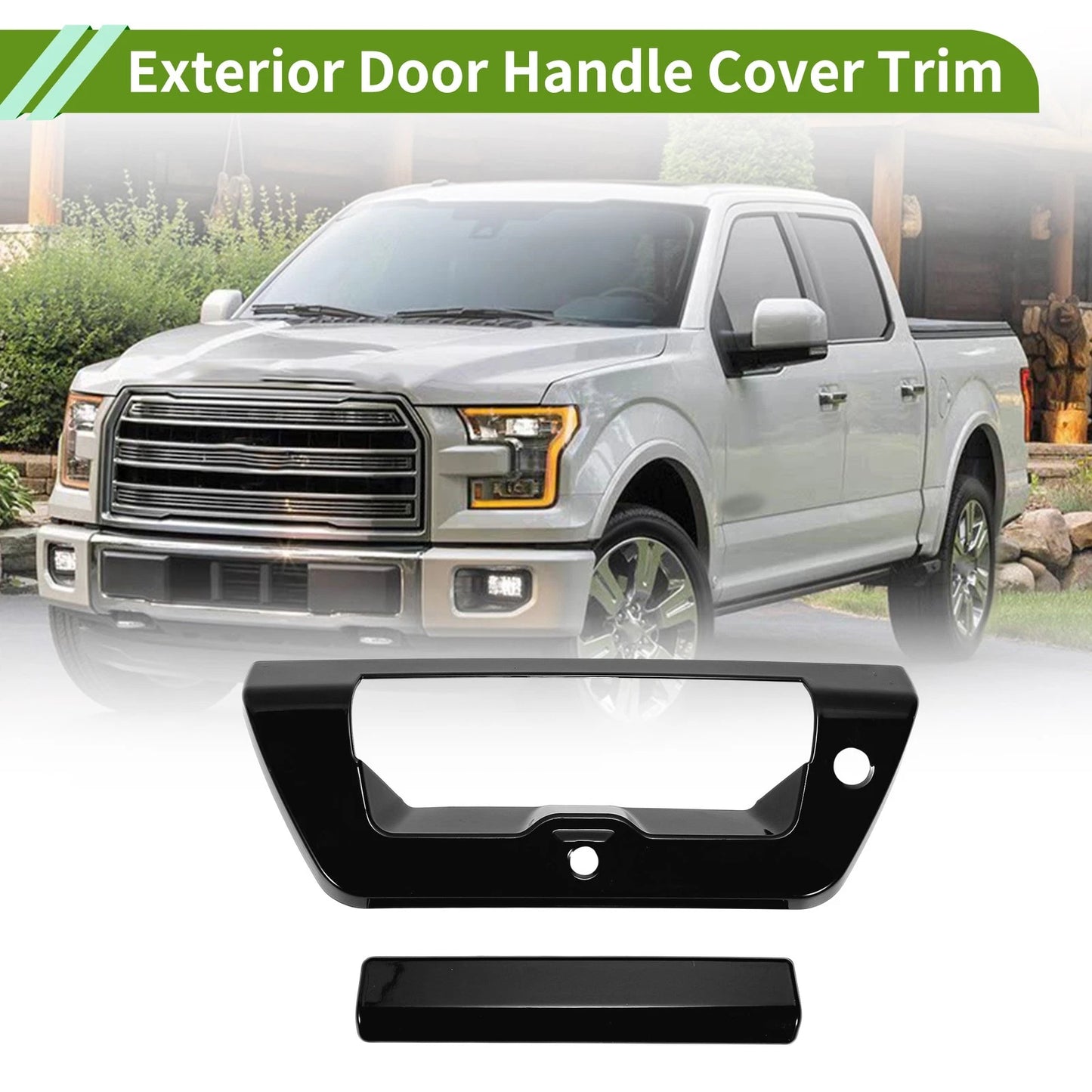 Gloss Black Exterior Trim Tailgate for Ford F150 (2015-2020)