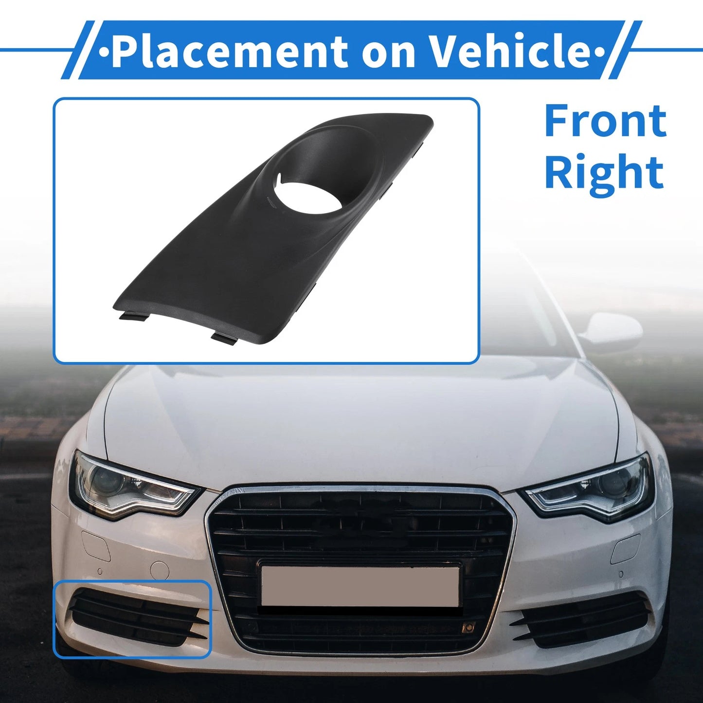 1 Pc Front Right Fog Light Grill for Chevrolet Aveo (2011-2014)
