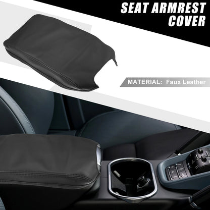 Center Console Armrest Cover Pad for Toyota Camry Hybrid (2012-2017) Black