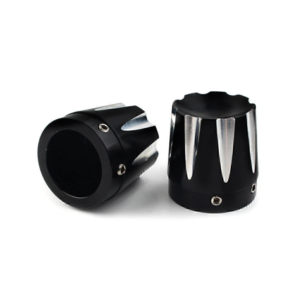 Front Axle Nut Covers for Harley Dyna, Fatboy, Electra, Street Glide, Road King (2006-2023)