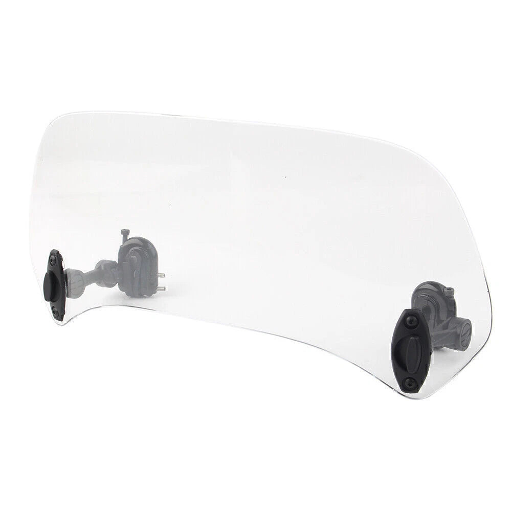 Adjustable Windshield Extension Spoiler Deflector for Motor Vehicle Clear