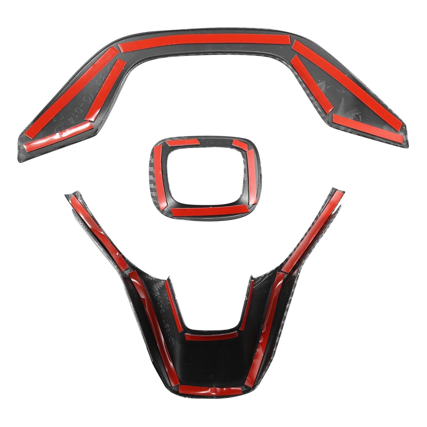 3pcs Steering Wheel Cover Trim for Honda Accord (2018-2021) Carbon Fiber