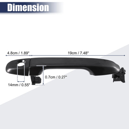 2 x Front Left Right Exterior Door Handles for Toyota Camry (2007-2011)