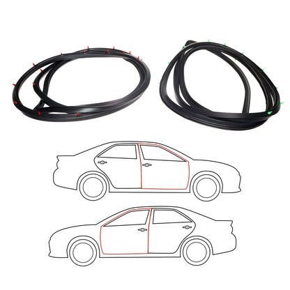 Front Door Weatherstrip x2 for Toyota Crown S50 RS50 MS50 MS55 1967-1971