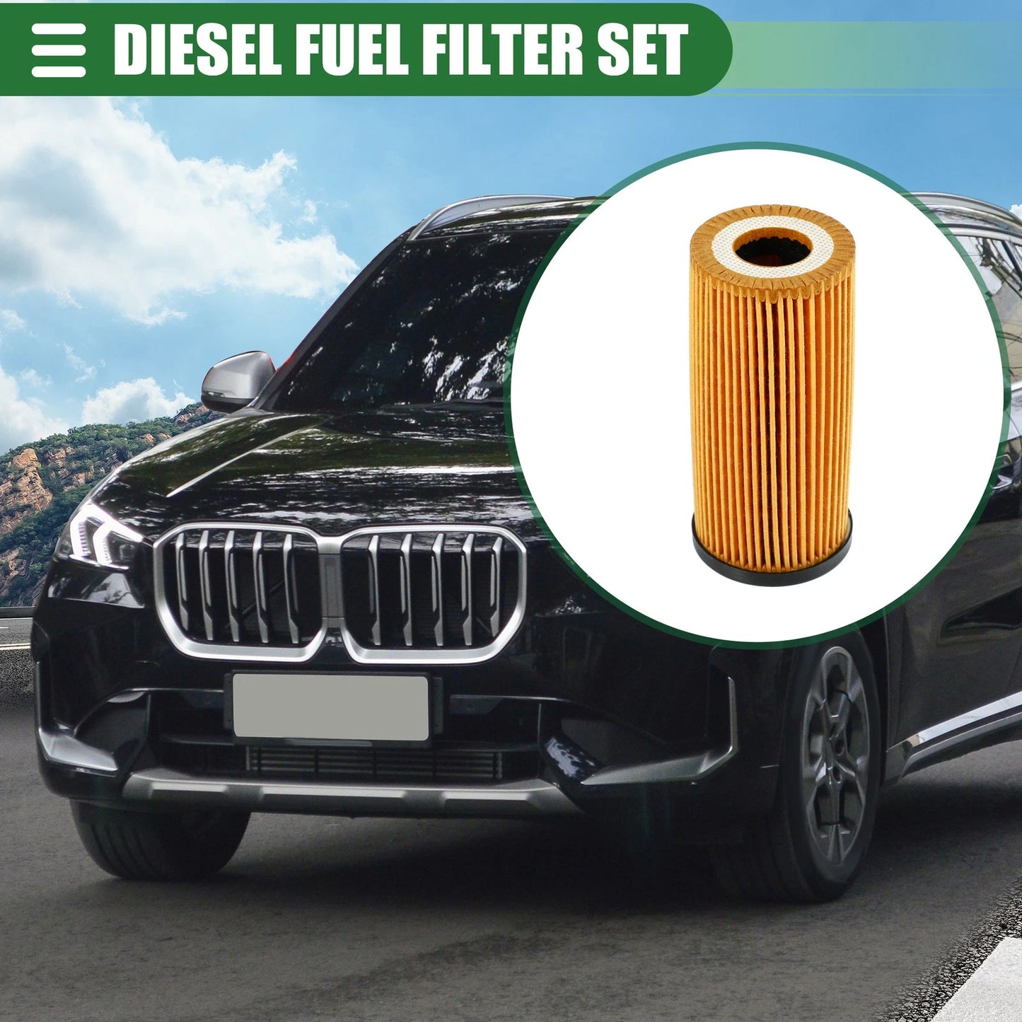 Engine Oil & Fuel Filter Set for BMW X1 (2000-2022)
