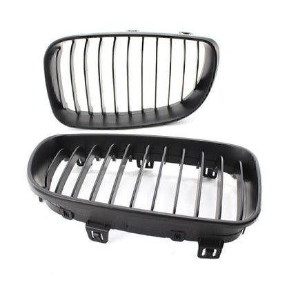 Matte Black Front Kidney Grille for BMW E81 E82 E87 E88 (2007-2013)