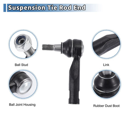 2 x Front Outer Tie Rod End Links Kit for GMC Canyon & Chevrolet Colorado