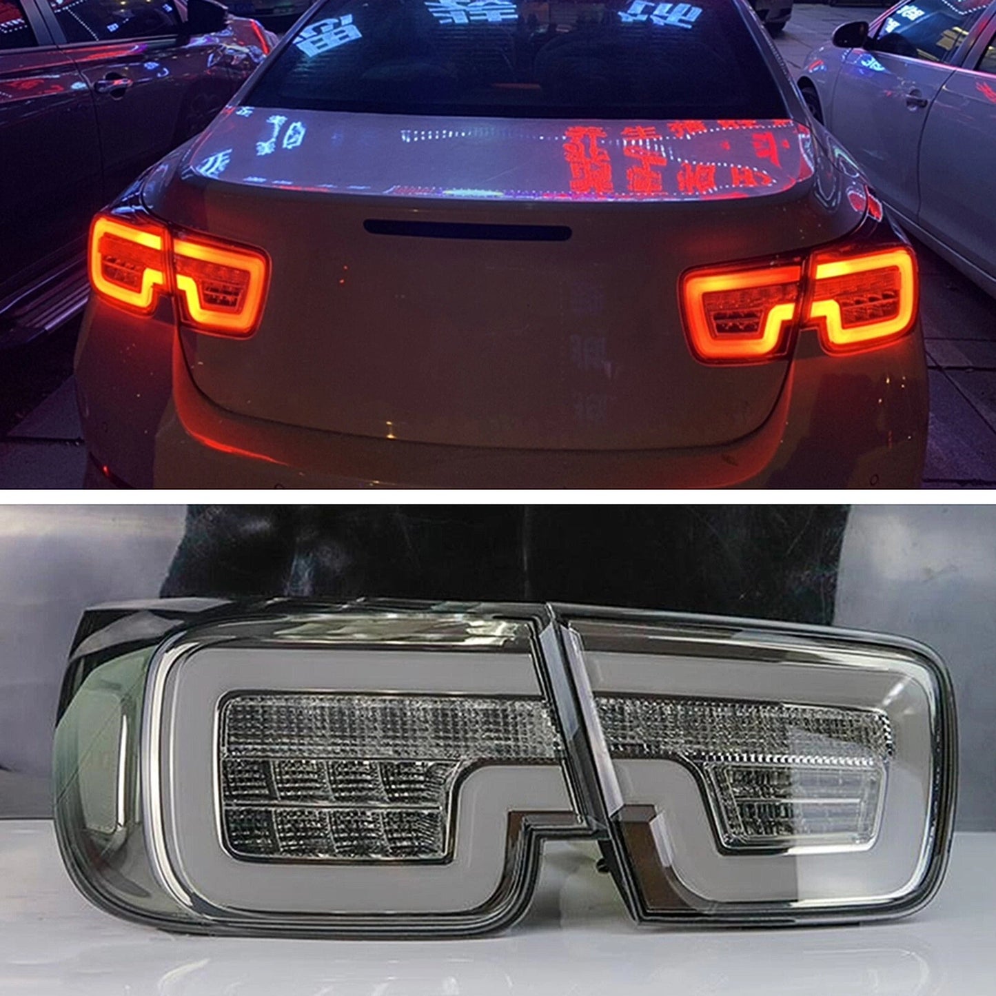 LED Tail Lights for Chevrolet Malibu 2013-2015 Black Shell (2013-2015)
