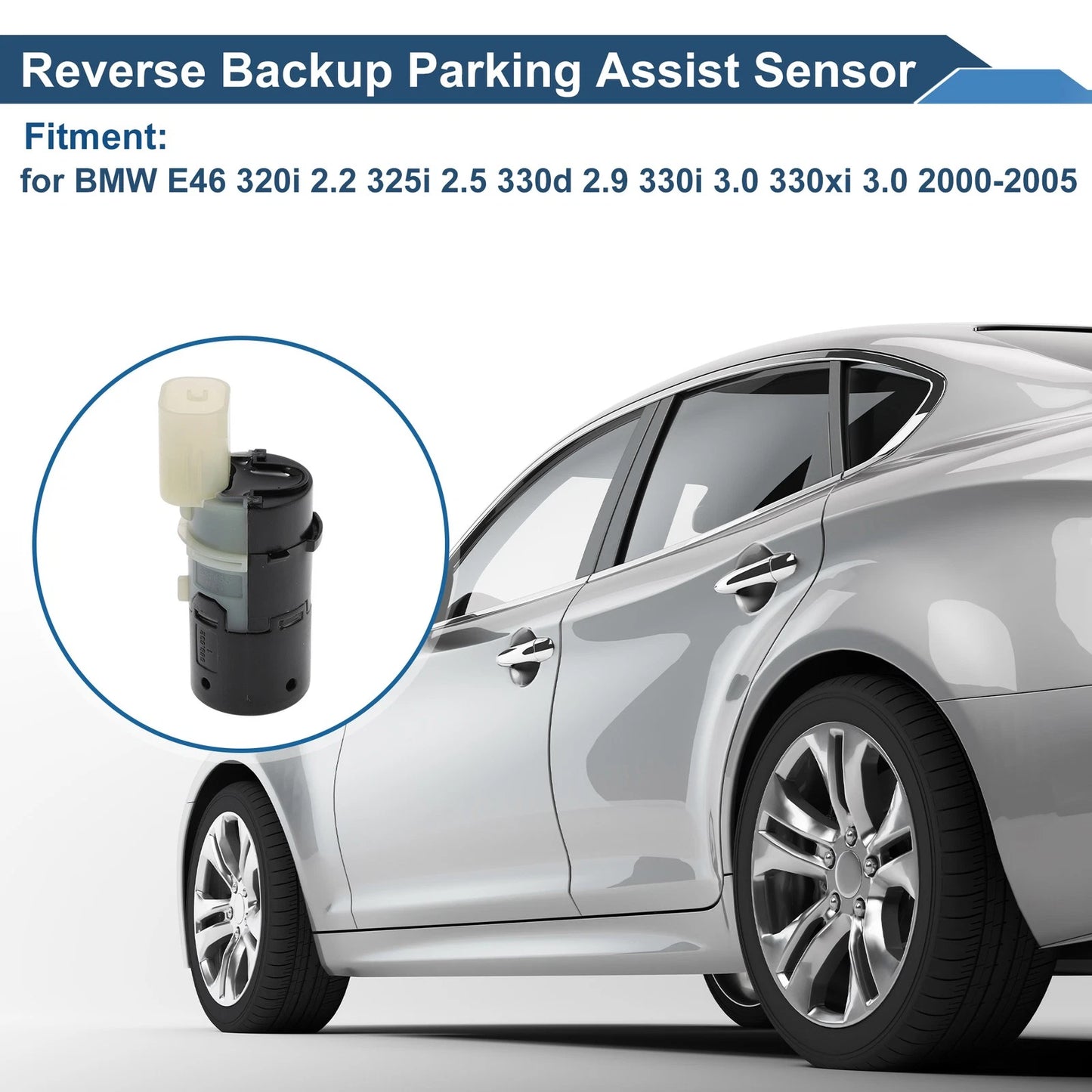 Reverse Backup Parking Sensor for BMW E46 320i 2.2, 325i 2.5, 330d (2000-2007)