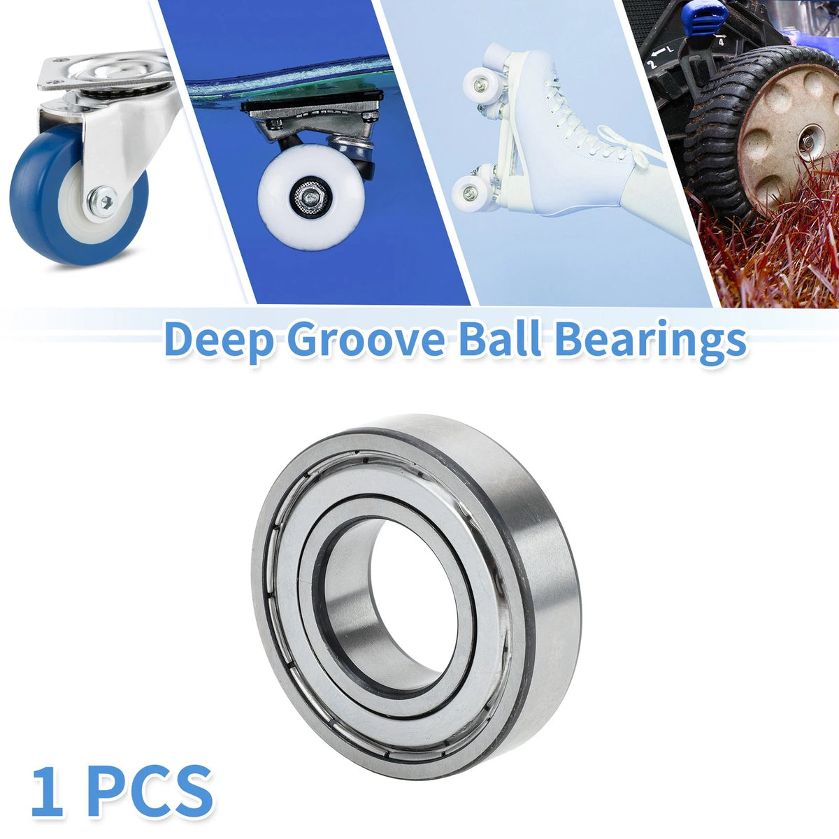 Deep Groove Ball Bearings 30x62x16mm 1 Pc for Scooter Skateboard