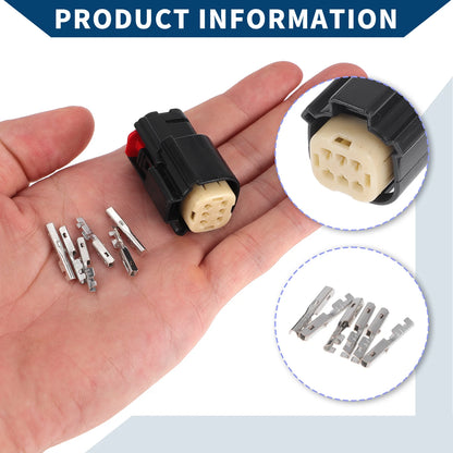 Headlight Socket Plug for Ford Mondeo (2000-2007) - 1 Set Black Plastic