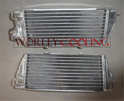 Aluminum Radiator + Red Hose for Husqvarna AE/CR/WR/XC 400/430/500 (1984-1987)