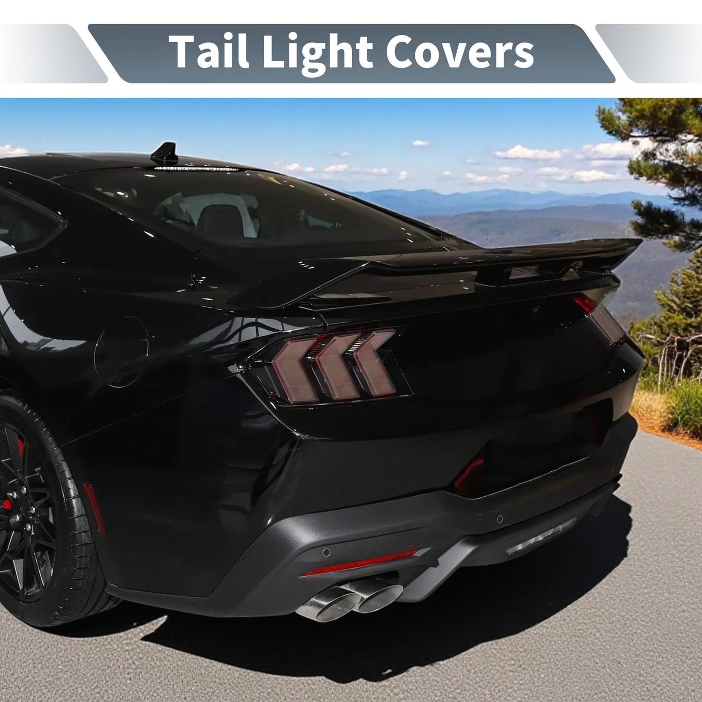 Tail Light Cover for Ford Mustang GT S650 Dark Horse Ecoboost (2024-2025)