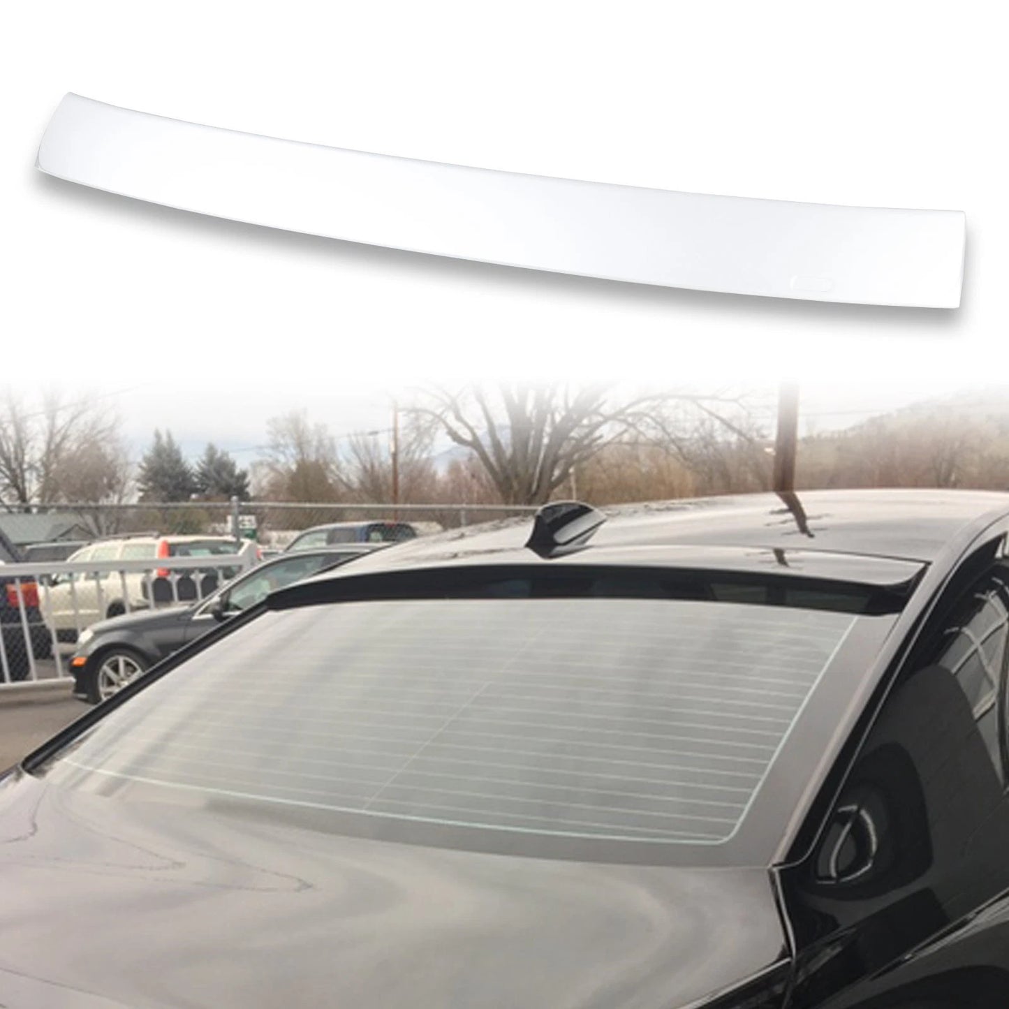 ABS Roof Spoiler for BMW 7 Series E65 (2001-2008) - Alpine White