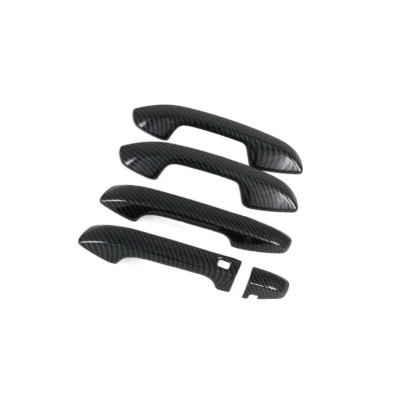 9Pcs Carbon Fiber Door Handle Cover+Cup Trim for Kia Seltos (2020–2023)