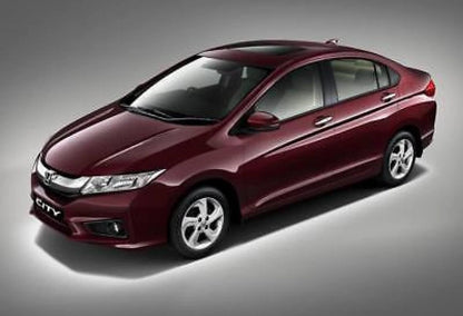 4 Door Visor Rain Guard Black for Honda City (2014-2015)