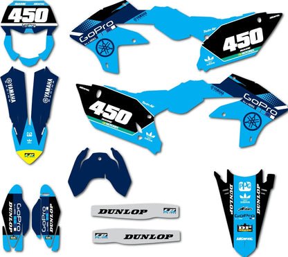 Graphics Kit for Yamaha WRF 450 (2024-2025) - BOOST Style Stickers Decals