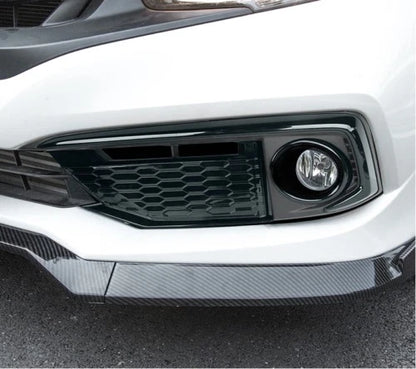Glossy Black Fog Light Covers for Honda Civic Sedan (2016-2021)