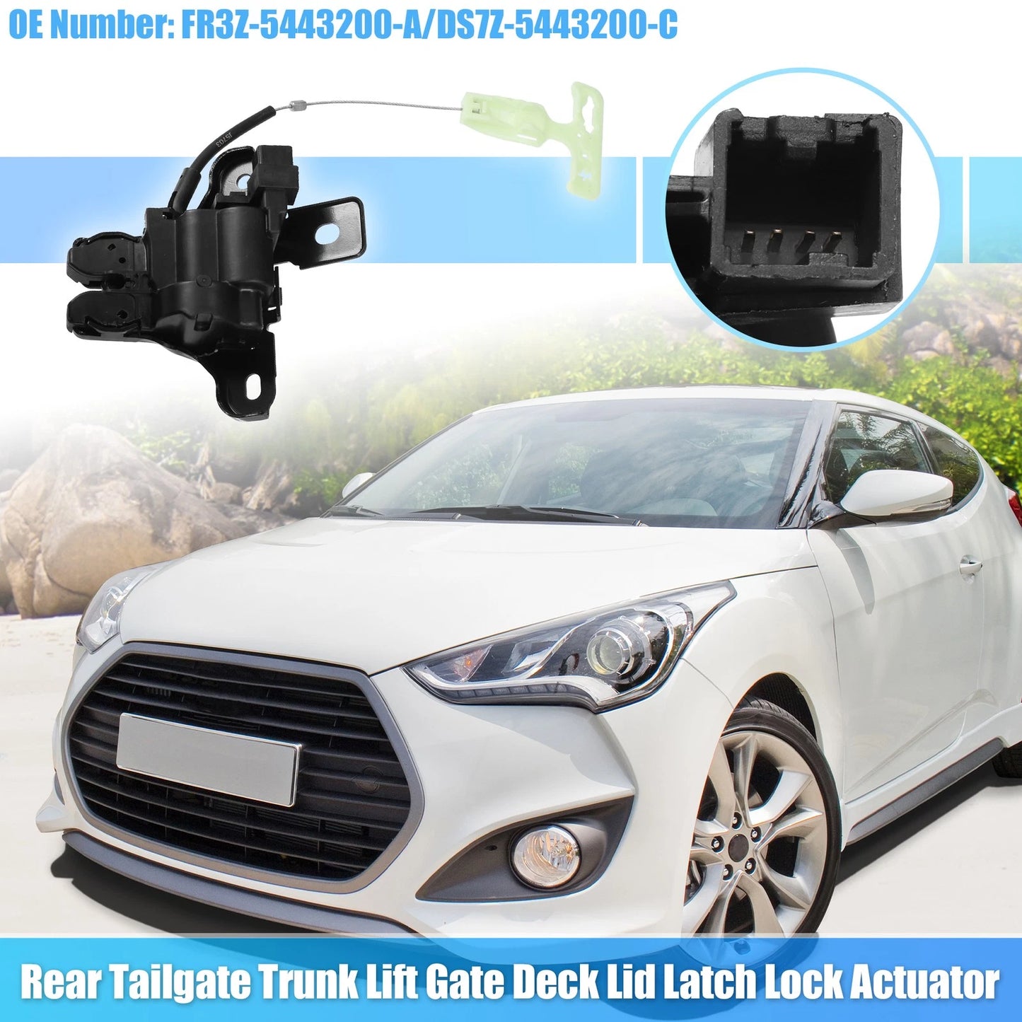 Rear Tailgate Trunk Latch Lock Actuator for Ford Mustang (2015-2023)