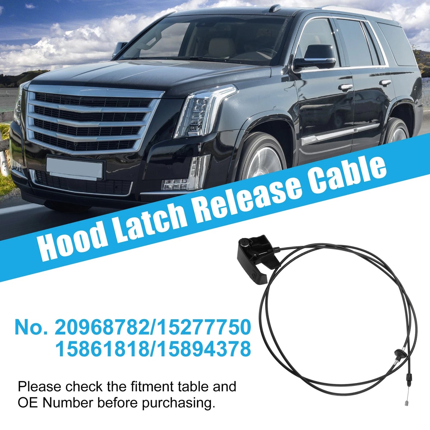 Hood Release Cable for Chevrolet Silverado / GMC Sierra