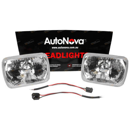 2x Multi Reflective Lens 200mm x 142mm Headlight H4 Conversion for Cars
