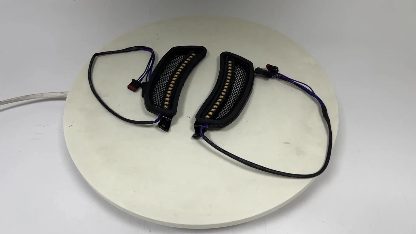 Black Mesh LED Fairing Vent Lights for Harley Low Rider El Diablo (2022)