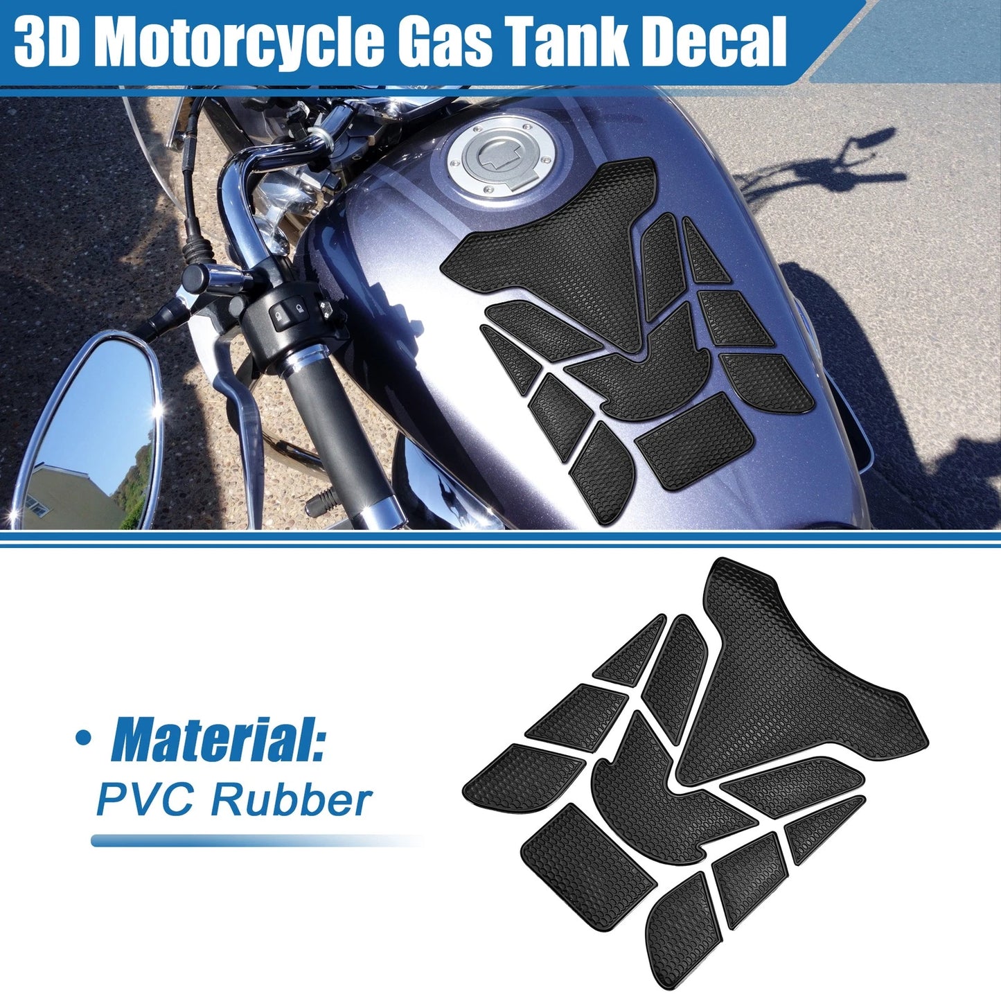 Universal / 7.68x5.63 / Gas Tank Decal for Motorcycle