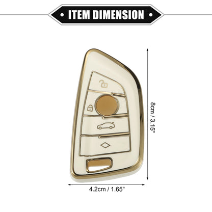 4 x Key Fob Covers for BMW X1 X3 X5 X6 X7 (2010-2023)