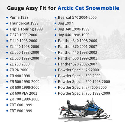 Fuel Gauge Gas Cap for Arctic Cat Panther Jag Powder Special