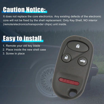 Remote Key Fob Shell Case for Honda Accord (2003-2007)