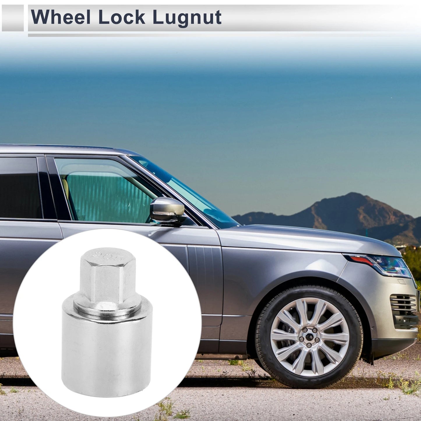 Wheel Lock Lugnut Antitheft Nut Removal Key for Land Rover