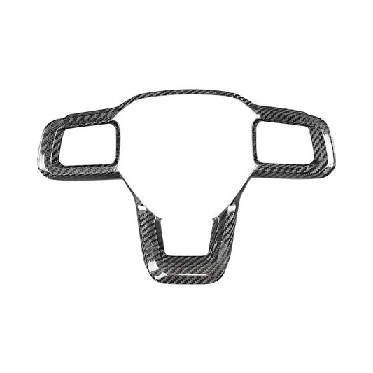 100% Carbon Fiber Steering Wheel Frame Cover Trim for Ford Mustang 2024