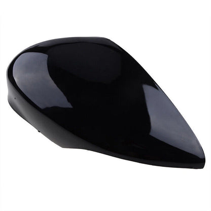 Gloss Black Left Side Rearview Mirror Cover Caps for 2011-2017 Ford Fiesta