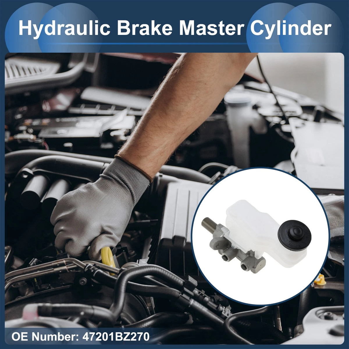 Brake Master Cylinder with Reservoir for Toyota TOWNACE (2008–2008)