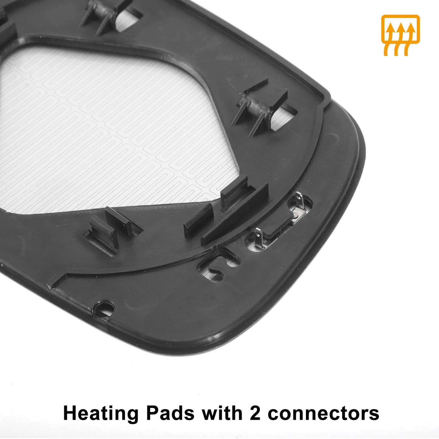 Left Side Heated White Mirror Glass for Honda HR-V CR-V (1996-2006)